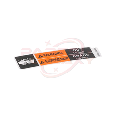 Bunn 03409.7004 Decal, Warning, Hot Liquid, 15.4", Eng/Fr
