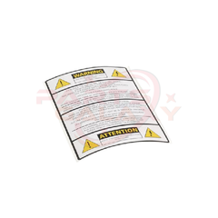 Schaerer 3370069589 Sticker Warning Attention