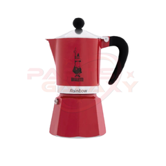 Bialetti Moka Rainbow Stovetop Espresso Maker - Red