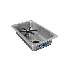 10" X 6" Blender Container Rinser - Flush Mount  Stainless Steel
