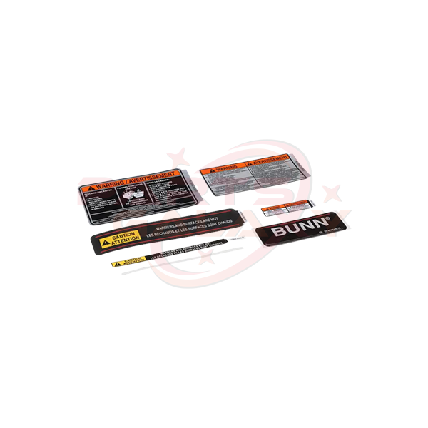 Bunn 02627.7998 Decal Set