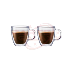 Bodum Bistro 2 pcs Espresso Cup Set, double wall, 0.15 l, 5 oz