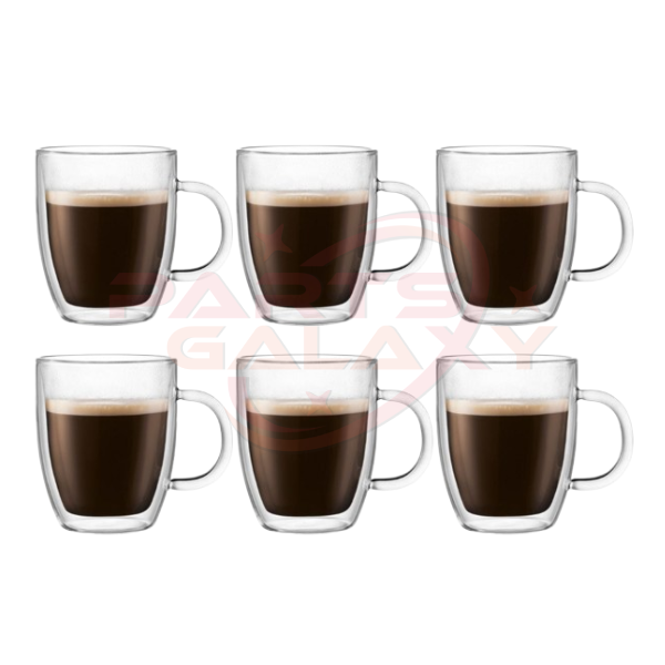 Bodum Bistro 6 pcs mug, double wall, 0.3 l, 10 oz