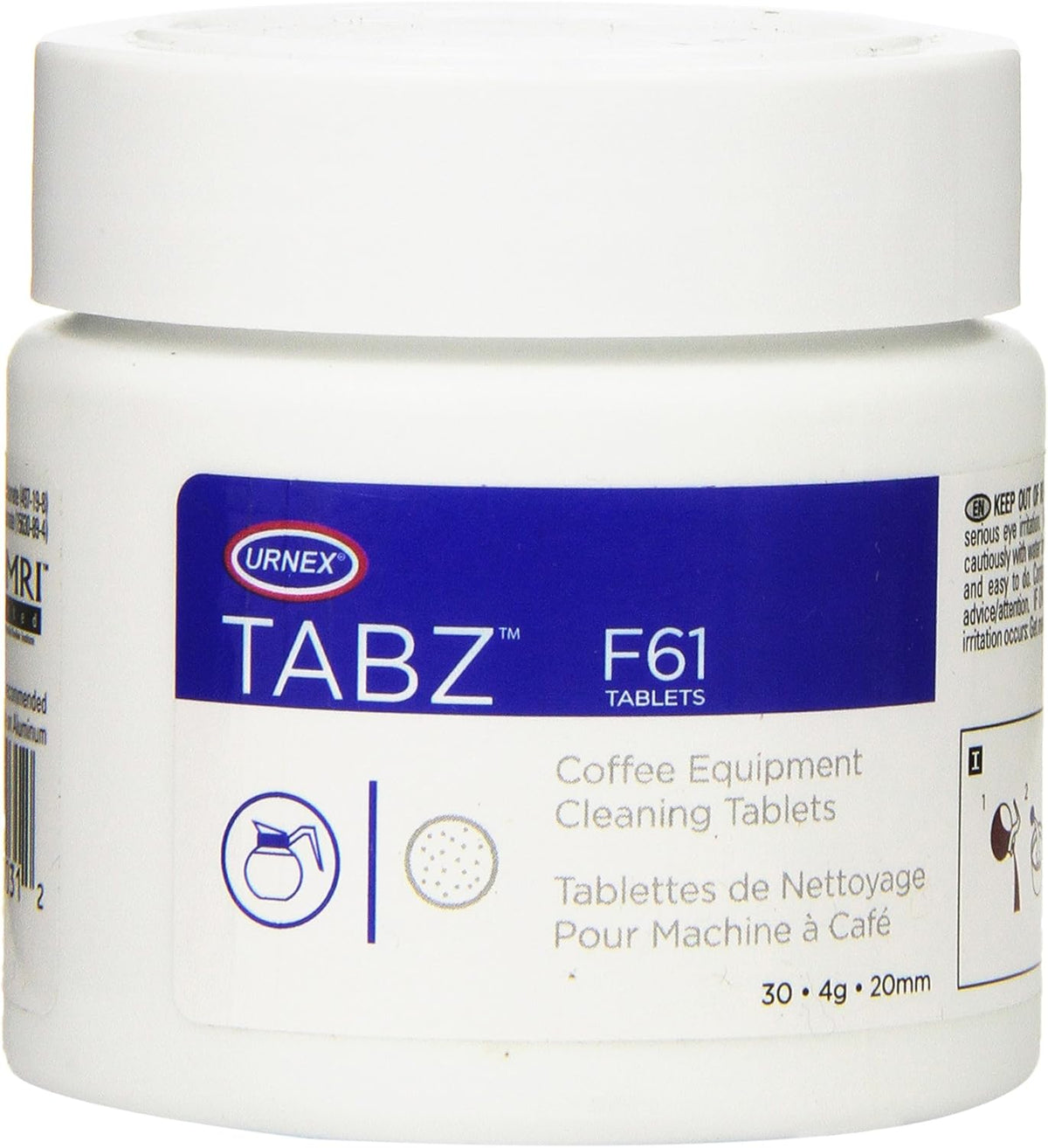 Urnex TABZ Coffee Brewer Cleaning Tablets F61  #13-F61-UX-030