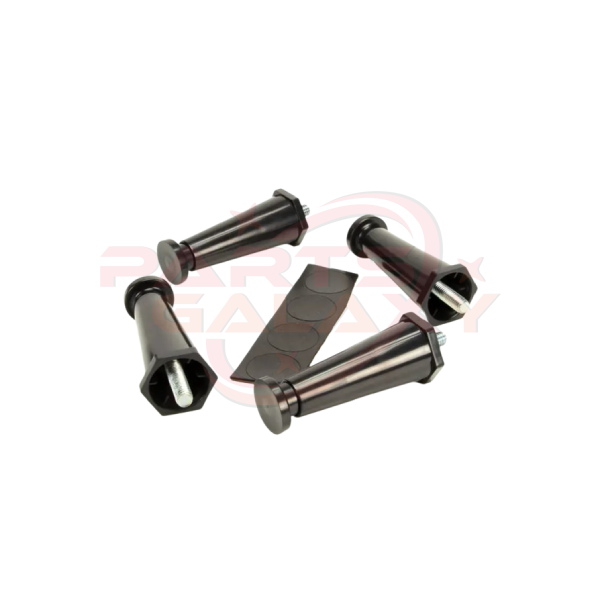 Bunn 13255.0003 Kit,Leg-4.0 Adj Black Plstc Flg(4Pcs)
