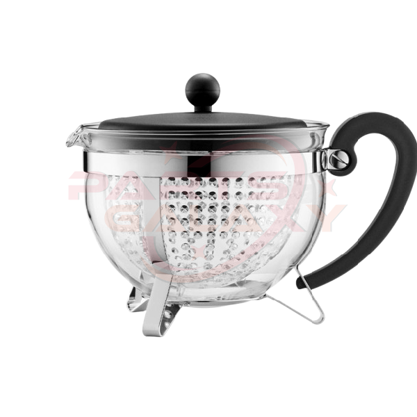 Bodum CHAMBORD Tea pot, 1.3 l, 44 oz with coloured plastic lid, handle and knob