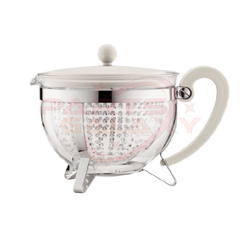 Bodum CHAMBORD Tea pot, 1.3 l, 44 oz with coloured plastic lid, handle and knob