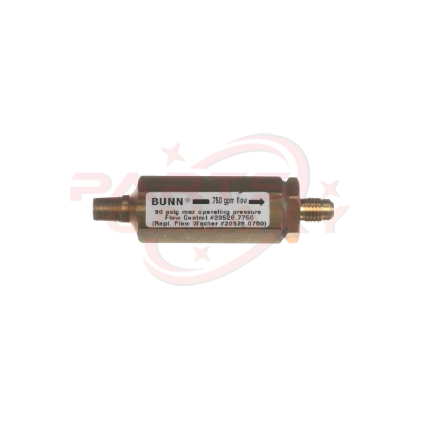 Bunn 20528.7750 Flow Control-Assy,Brass.750Gpm