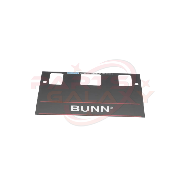 Bunn 21667.0001 Decal,Control-W/O Brew Lockout