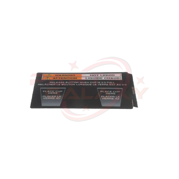 Bunn 28328.7005 Decal,Cup Placement-Fmd2(Bilingual)