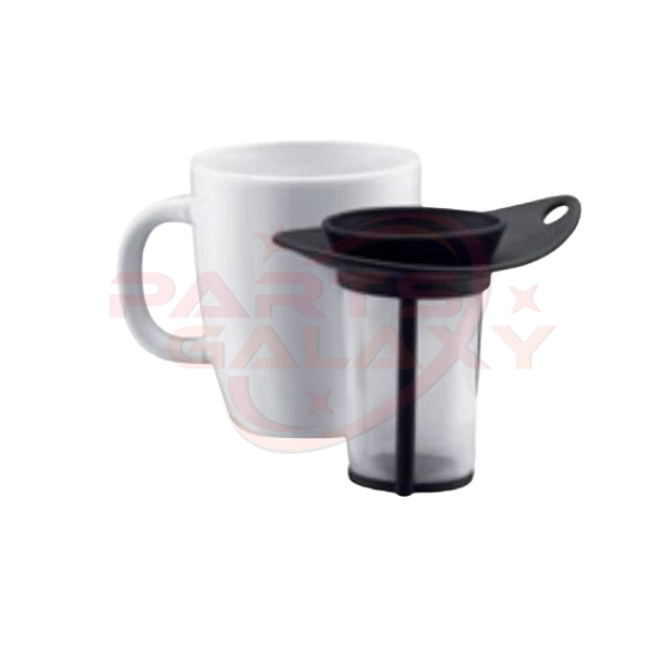 Bodum Porcelain Yo-Yo Set Mug and tea strainer