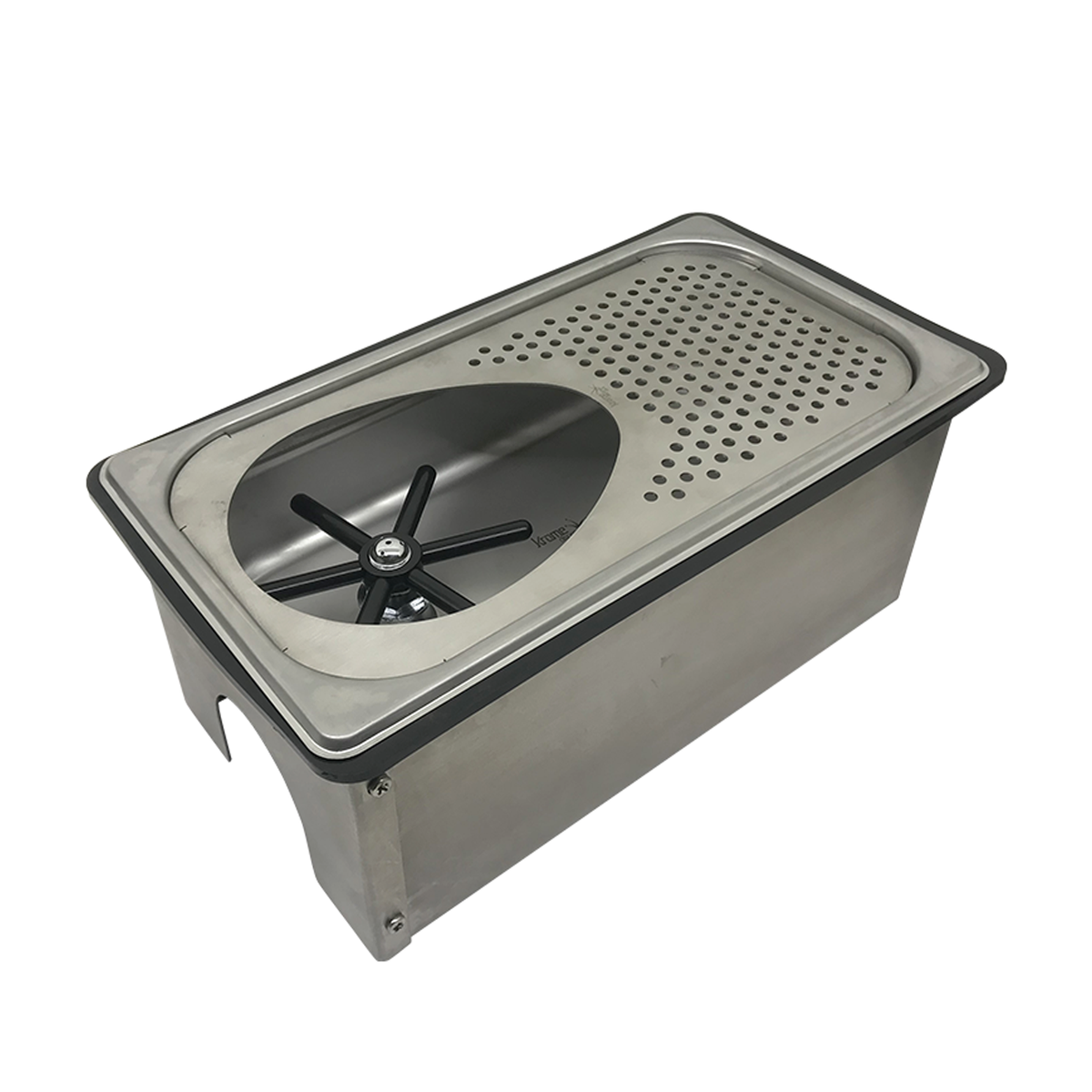 Counter Top Milk Pitcher Rinser With Drain Board