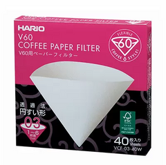 Hario V60 Paper Filter 03 W 40 Sheets