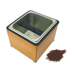 7.32" X 6.85" X 5.08" Wooden Counter Top Knock Box